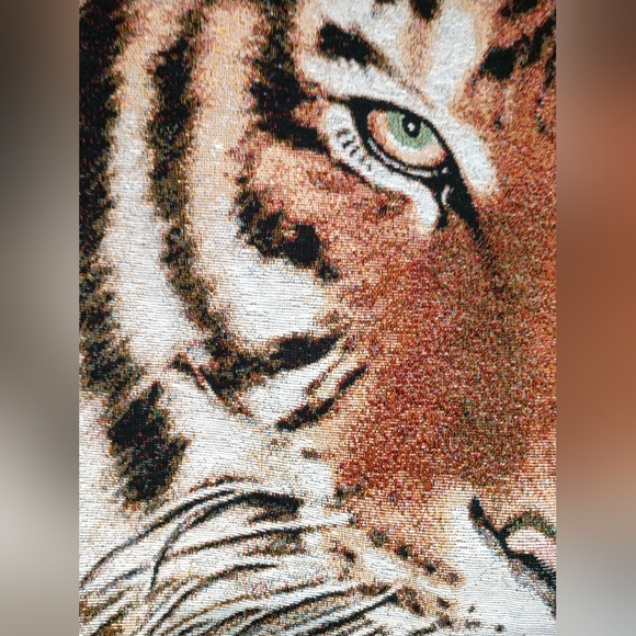 Tiger Tapestry Wall Hanging Manual Woodworkers & Weavers NC USA - Picture 7 of 10